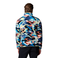 Load image into Gallery viewer, Columbia Men's Helvetia II Printed Half Snap Fleece Top (Compass Blue Reflections)