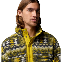 Load image into Gallery viewer, Columbia Men's Helvetia II Printed Half Snap Fleece Top (Mossy Green/Retrotree)