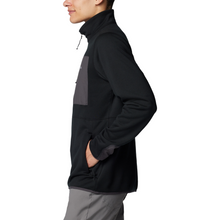 Load image into Gallery viewer, Columbia Men's Hike II Technical Half Zip Fleece Top (Black)
