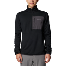 Load image into Gallery viewer, Columbia Men's Hike II Technical Half Zip Fleece Top (Black)