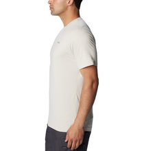Load image into Gallery viewer, Columbia Men&#39;s Kwick Hike Back Graphic Short Sleeve Technical Tee (Dark Stone/Naturally Boundless)

