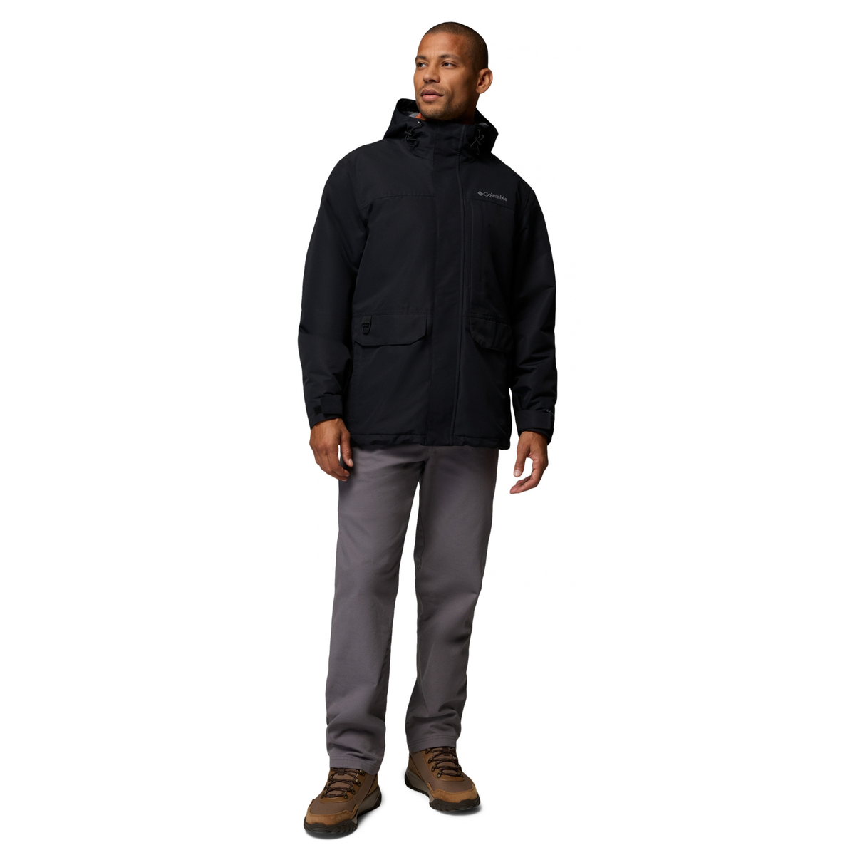 Columbia Men's Landroamer Fleece Lined Waterproof Jacket Black 010 2174421