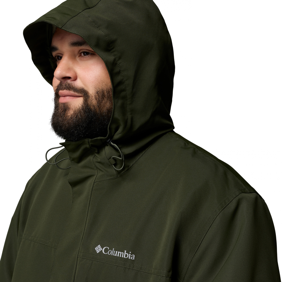 Columbia Men's Landroamer Fleece Lined Waterproof Jacket Greenscape Stone Green 366 2174421