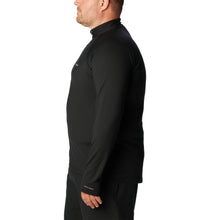 Load image into Gallery viewer, Columbia Men's Omni-Heat Midweight Stretch Long Sleeve Half Zip Baselayer Top (Black)