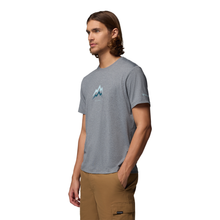 Load image into Gallery viewer, Columbia Men's Parsons Point Graphic Short Sleeve Tee (City Grey Heather/Pointed Peaks)