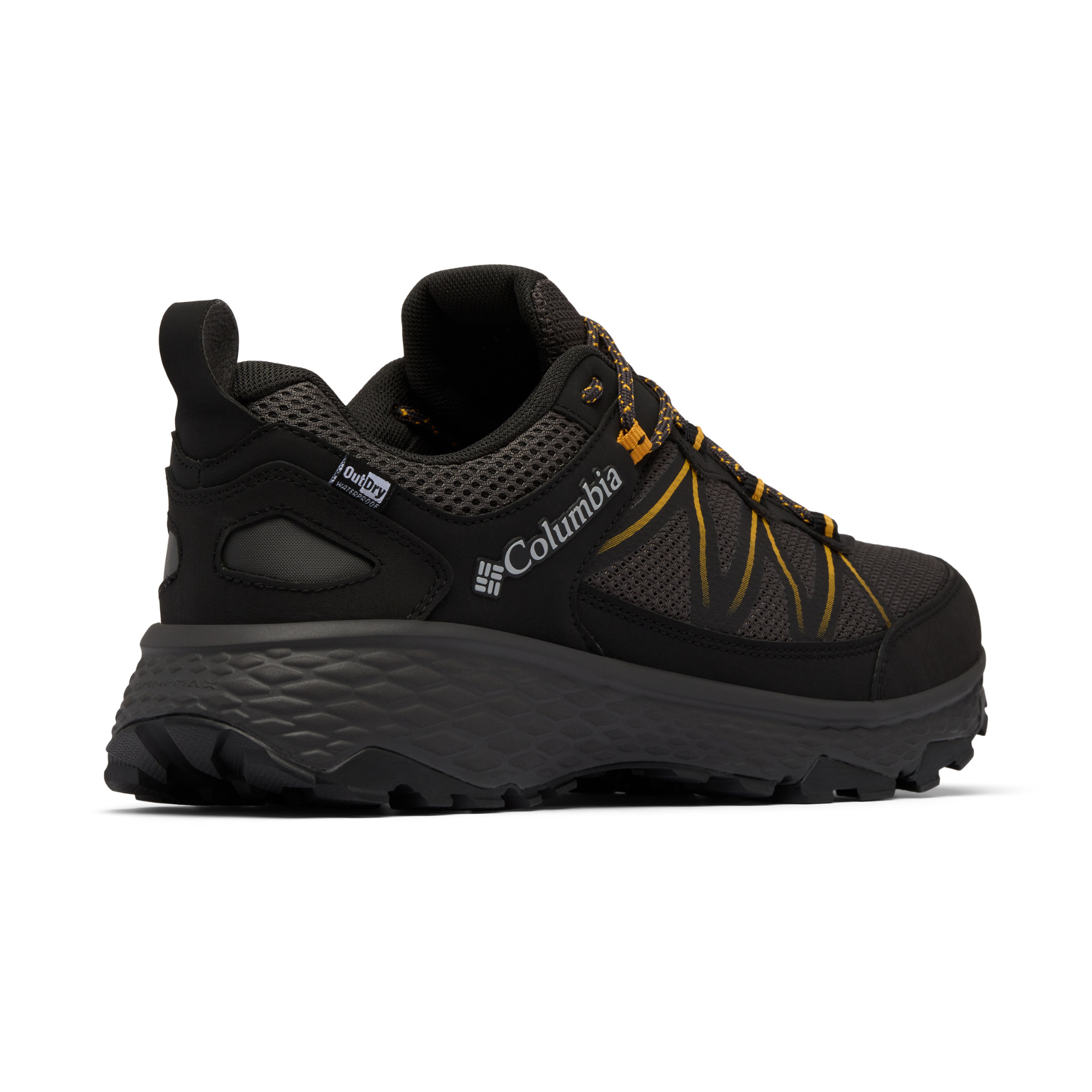 Columbia Men's Peakfreak Rush Outdry Waterproof Trail Shoes (Black/Raw Honey)
