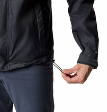 Load image into Gallery viewer, Columbia Men's Pouring Adventure Packable Waterproof Jacket (Black)