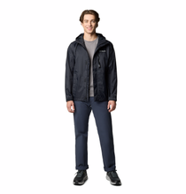 Load image into Gallery viewer, Columbia Men's Pouring Adventure Packable Waterproof Jacket (Black)