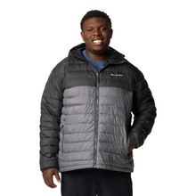 Load image into Gallery viewer, Columbia Men's Powder Lite II Hooded Insulated Jacket (City Grey/Shark)