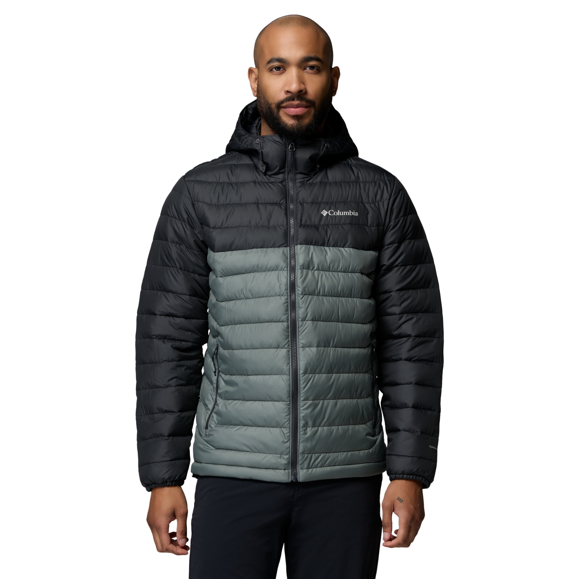 Columbia Men's Powder Lite II Hooded Insulated Jacket Sedona Sage Shark 342 2086944