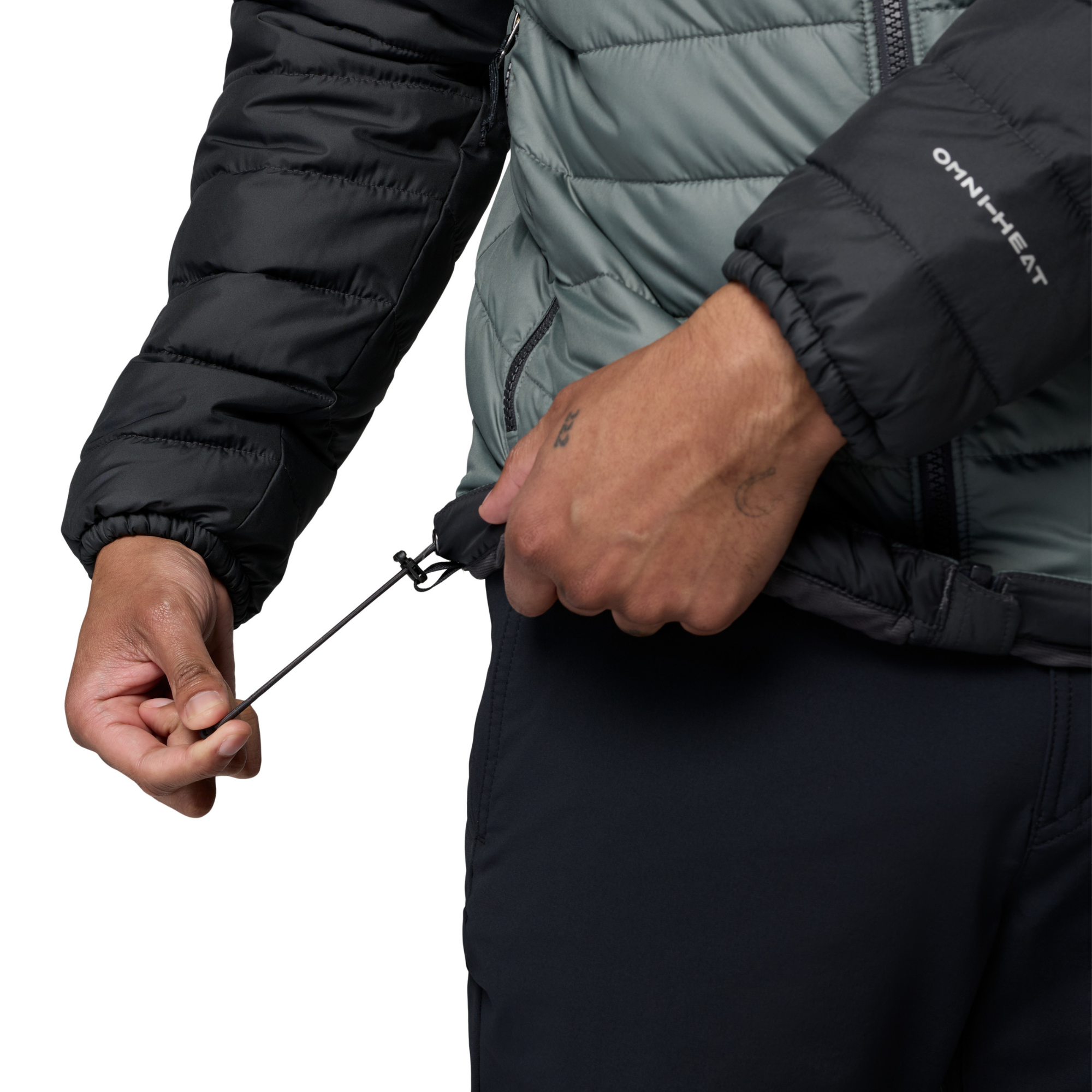 Columbia Men's Powder Lite II Hooded Insulated Jacket Sedona Sage Shark 342 2086944