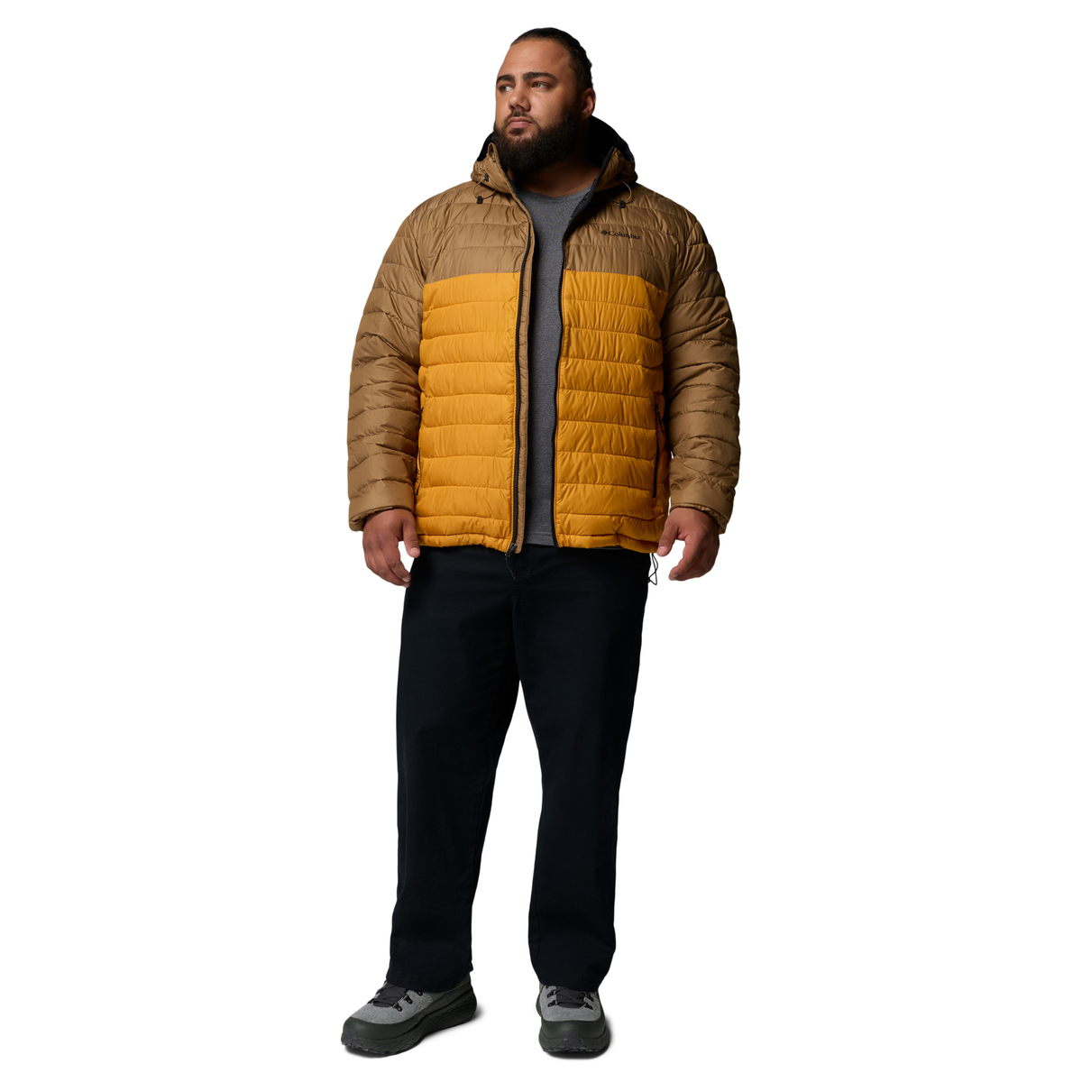 Columbia Men's Powder Lite II Hooded Insulated Jacket Squash Delta 735 2086944
