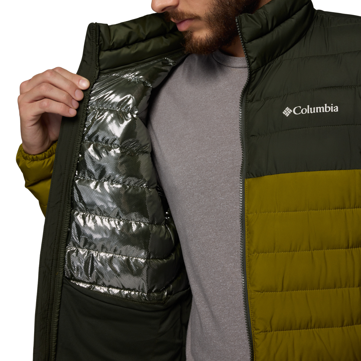 Columbia Men's Powder Lite II Insulated Jacket (Mossy Green/Greenscape)