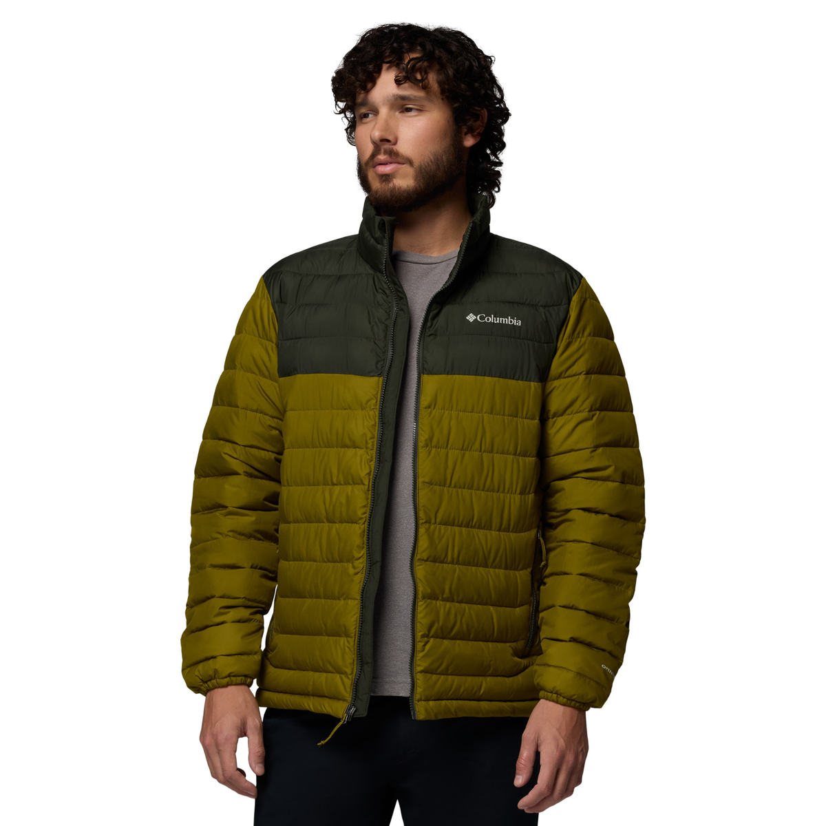 Columbia Men's Powder Lite II Insulated Jacket (Mossy Green/Greenscape)