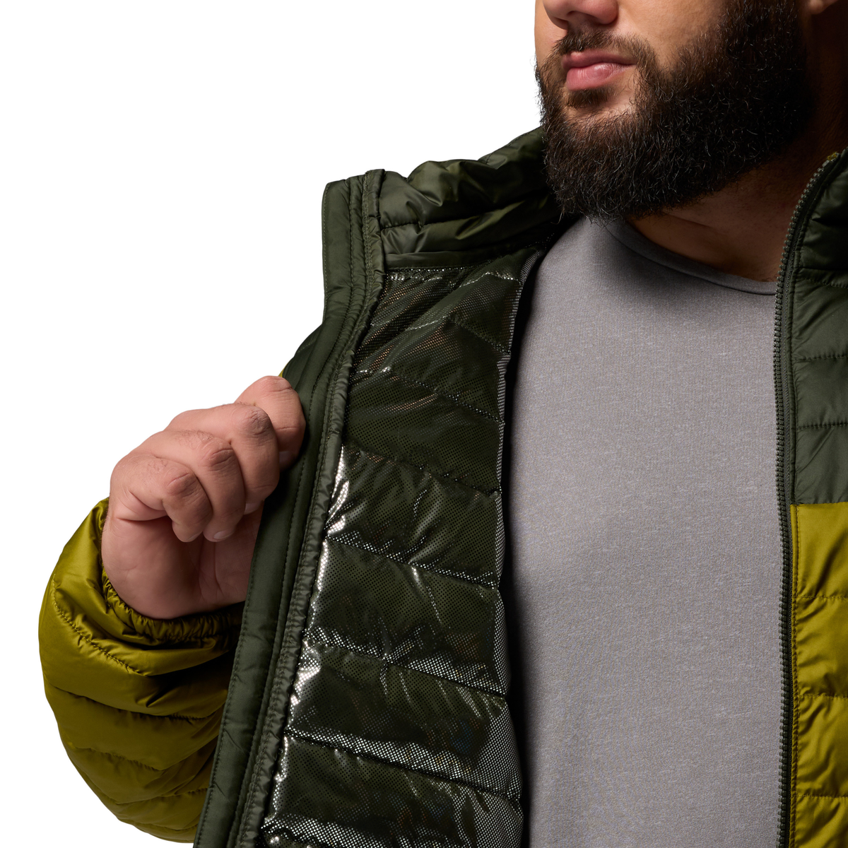 Columbia Men's Powder Lite II Insulated Jacket (Mossy Green/Greenscape)