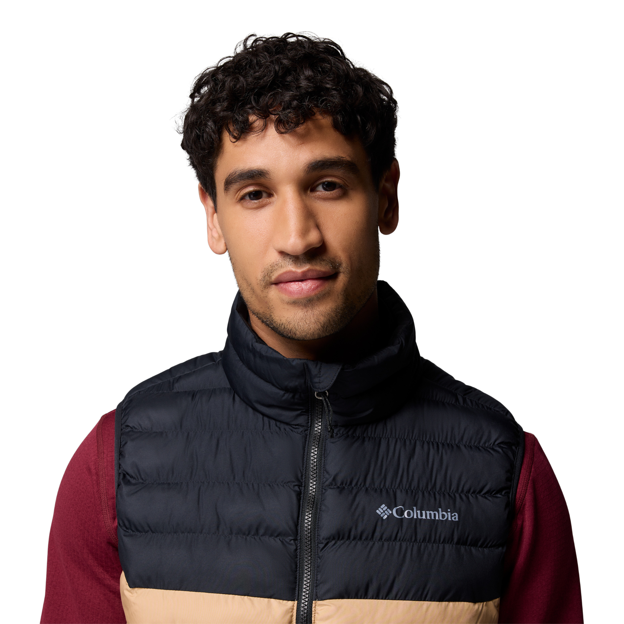 Columbia Men's Powder Lite II Insulated Vest (Canoe/Black)