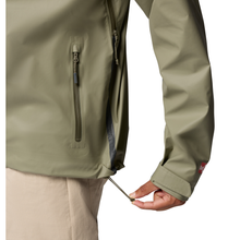 Load image into Gallery viewer, Columbia Men's Reign No Shine Outdry Extreme Waterproof Jacket (Stone Green)