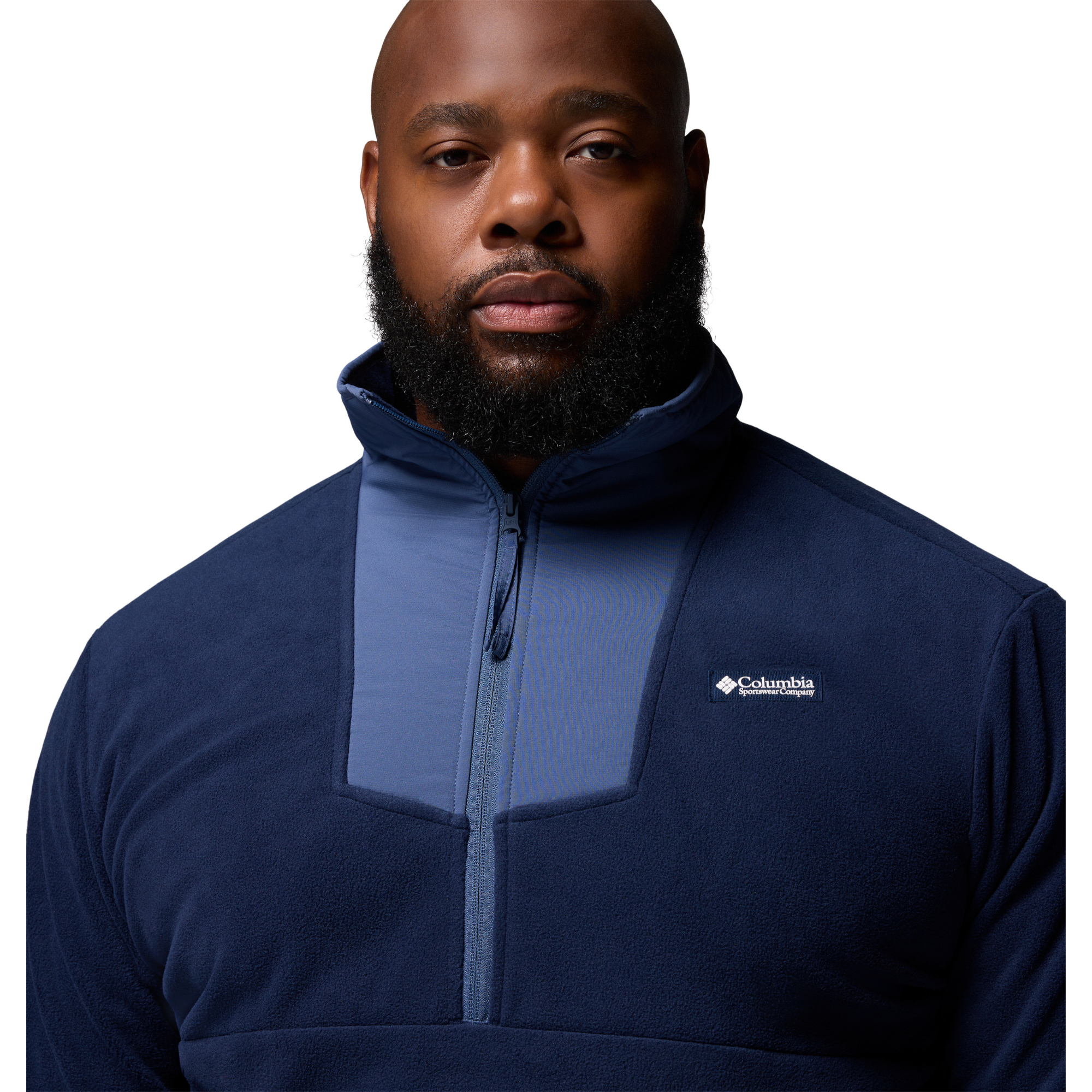 Columbia Men's Sequoia Grove Half Zip Fleece (Collegiate Navy/Dark Mountain)