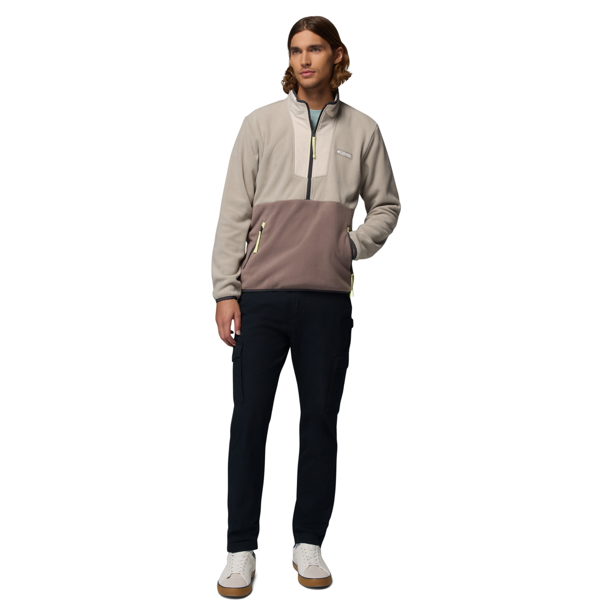 Columbia Men's Sequoia Grove Half Zip Fleece Top (Flint Grey/Iron/Dark Stone)