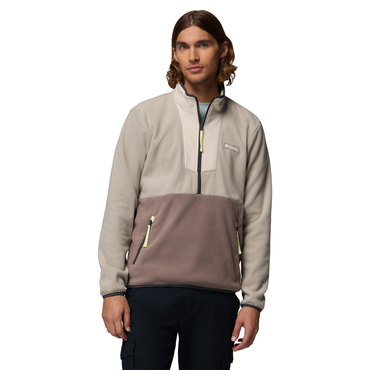 Columbia Men's Sequoia Grove Half Zip Fleece Top (Flint Grey/Iron/Dark Stone)