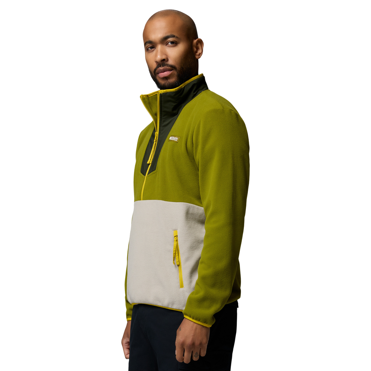 Columbia Men's Sequoia Grove Half Zip Fleece Top (Mossy Green/Greenscape)
