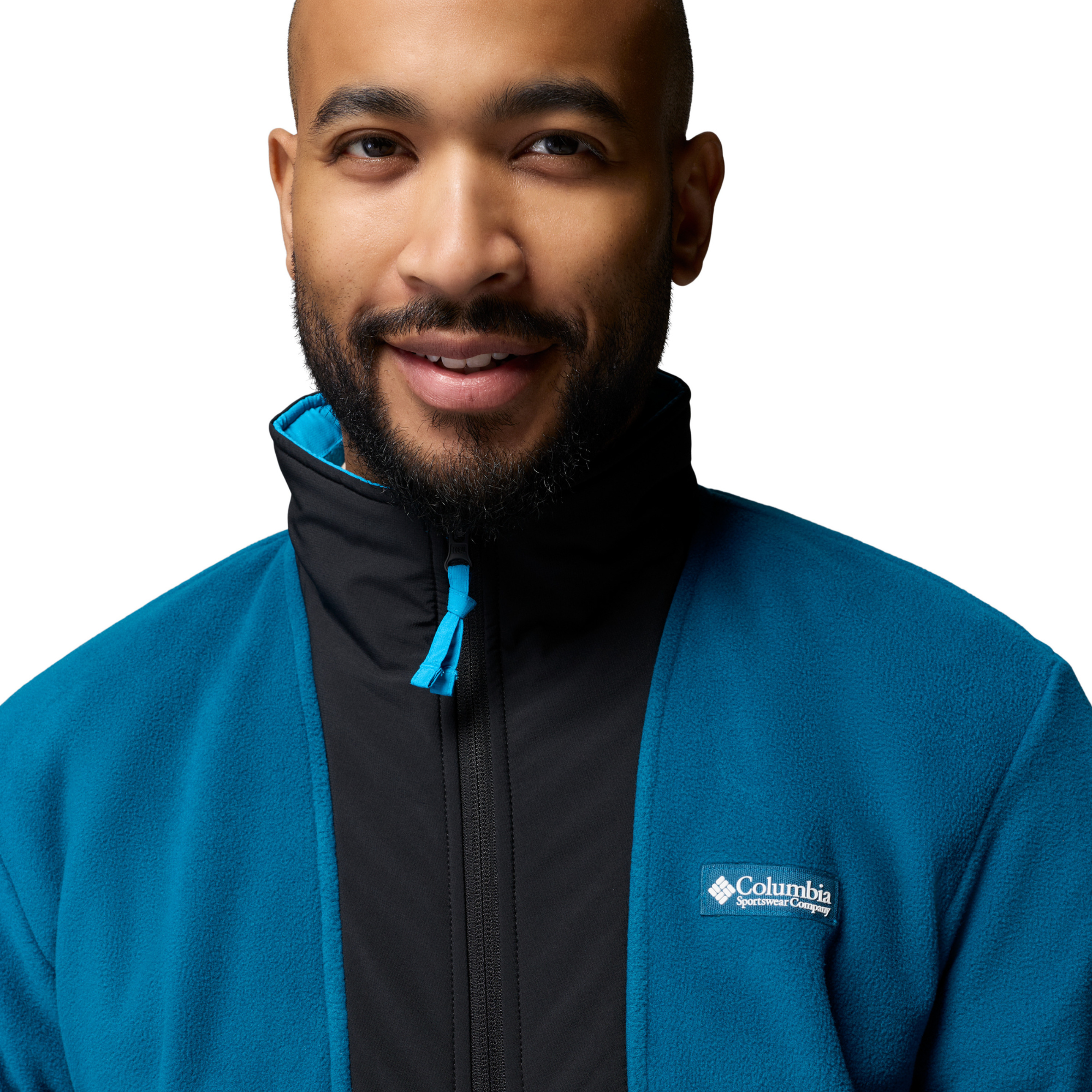 Columbia Men's Sequoia Grove II Full Zip Fleece Jacket Phoenix Blue Black 442 2174091