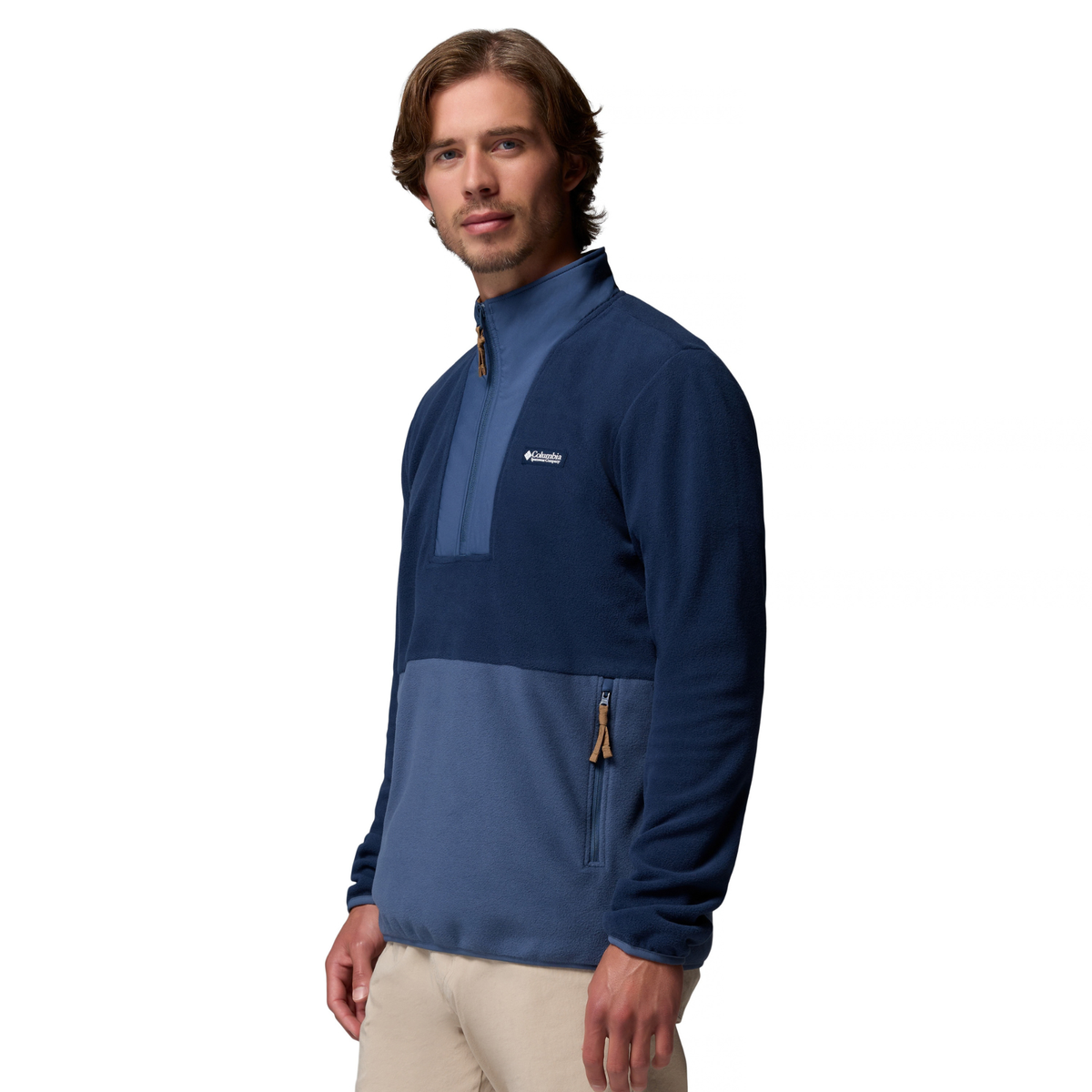 Columbia Men's Sequoia Grove II Half Zip Fleece Top Collegiate Navy Dark Mountain 464 2174081