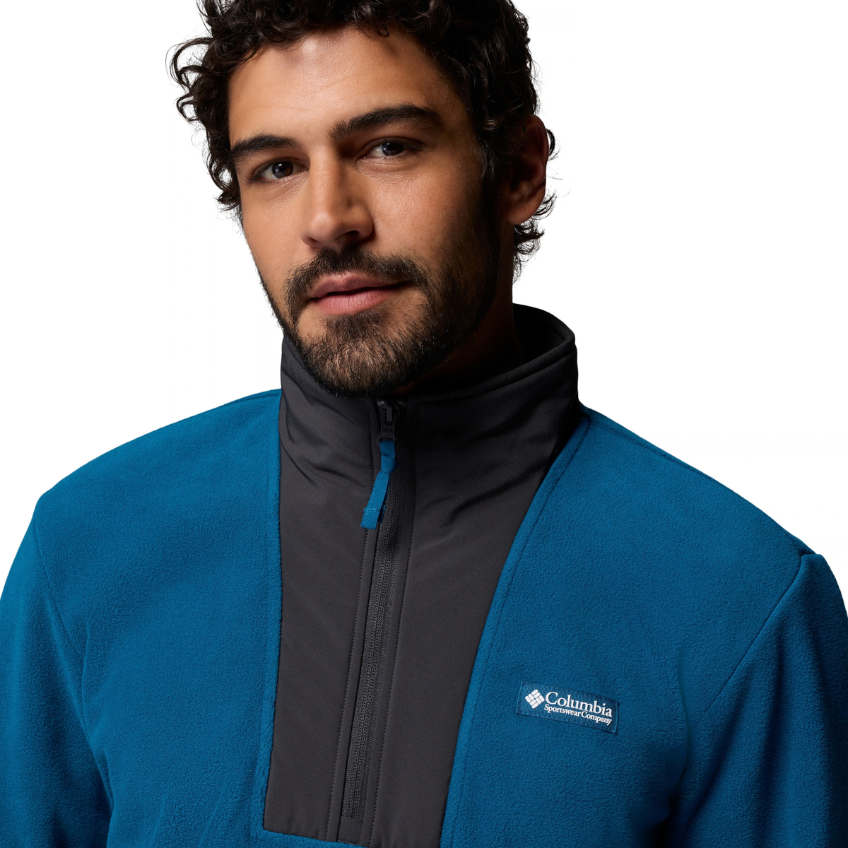 Columbia Men's Sequoia Grove II Half Zip Fleece Top Phoenix Blue Delta Shark 442 2174081