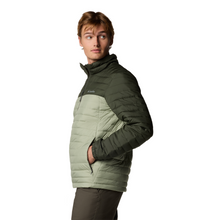 Load image into Gallery viewer, Columbia Men's Silver Falls II Packable Insulated Jacket (Safari/Greenscape)