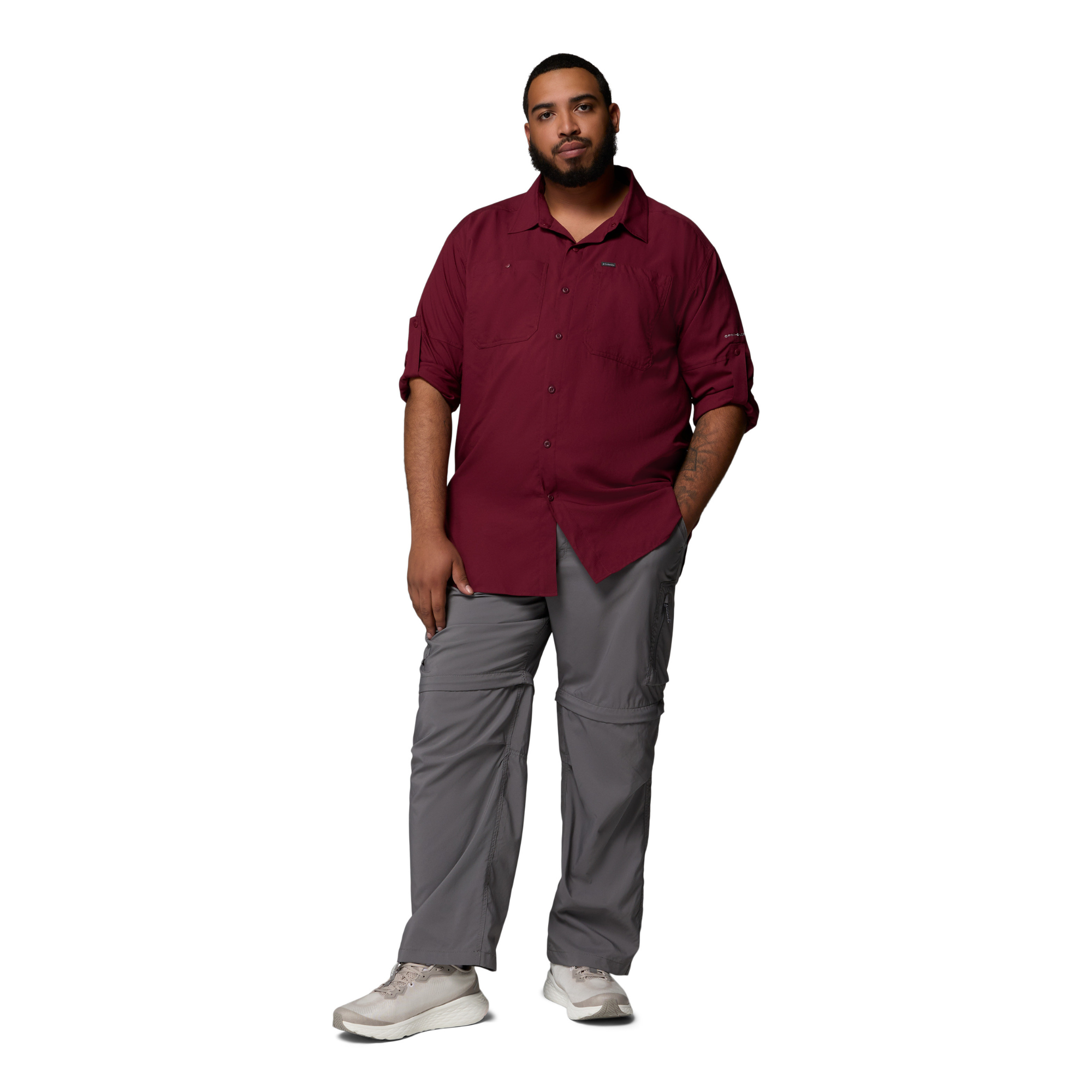 Columbia Men's Silver Ridge EU UPF50 Convertible Utility Trousers (City Grey)