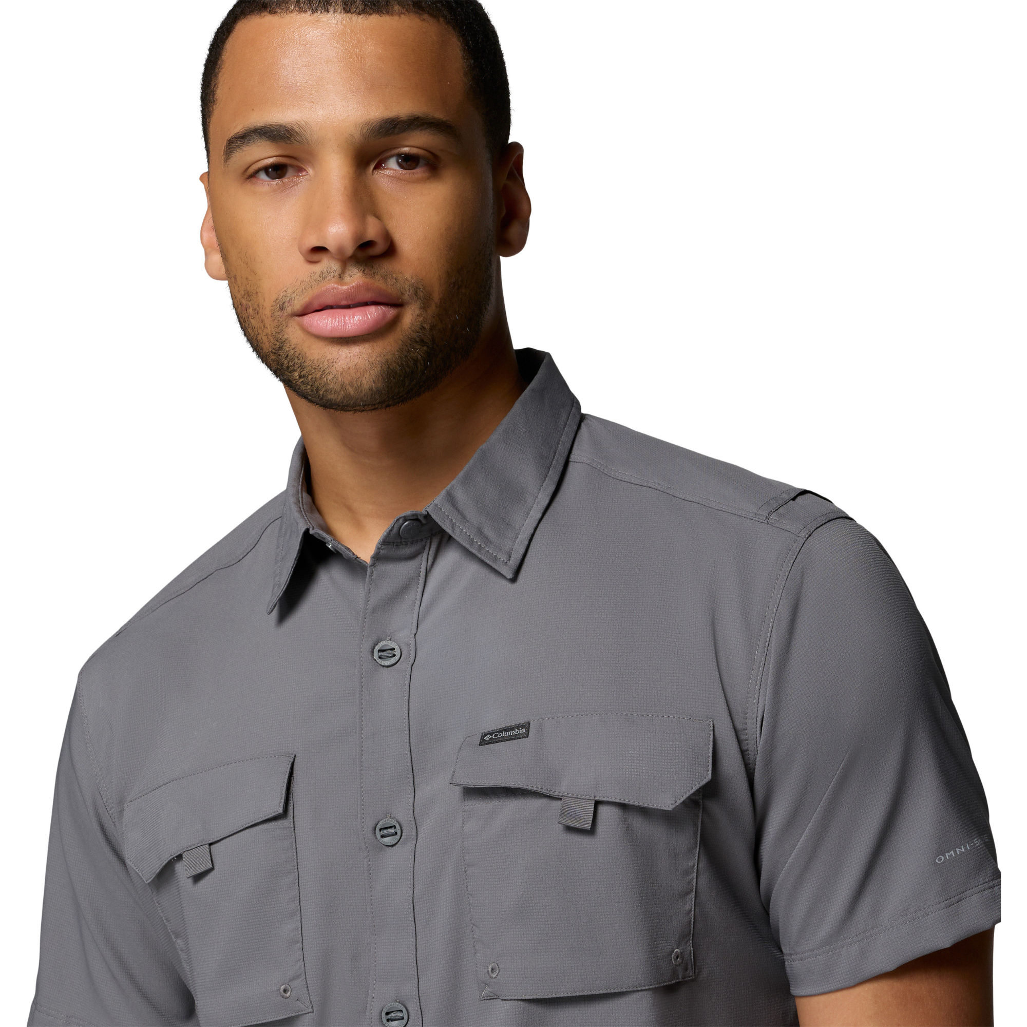 Columbia Men's Silver Ridge Utility II UPF50 Technical Short Sleeve Shirt (City Grey)