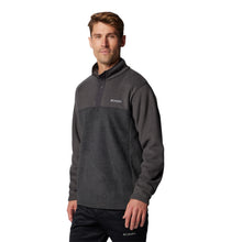 Load image into Gallery viewer, Columbia Men's Steens Mountain II Half Snap Fleece Top (Charcoal Heather/Shark)