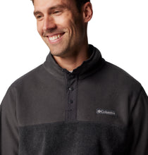 Load image into Gallery viewer, Columbia Men's Steens Mountain II Half Snap Fleece Top (Charcoal Heather/Shark)