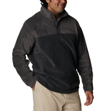 Load image into Gallery viewer, Columbia Men's Steens Mountain II Half Snap Fleece Top (Charcoal Heather/Shark)