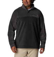Load image into Gallery viewer, Columbia Men's Steens Mountain II Half Snap Fleece Top (Charcoal Heather/Shark)