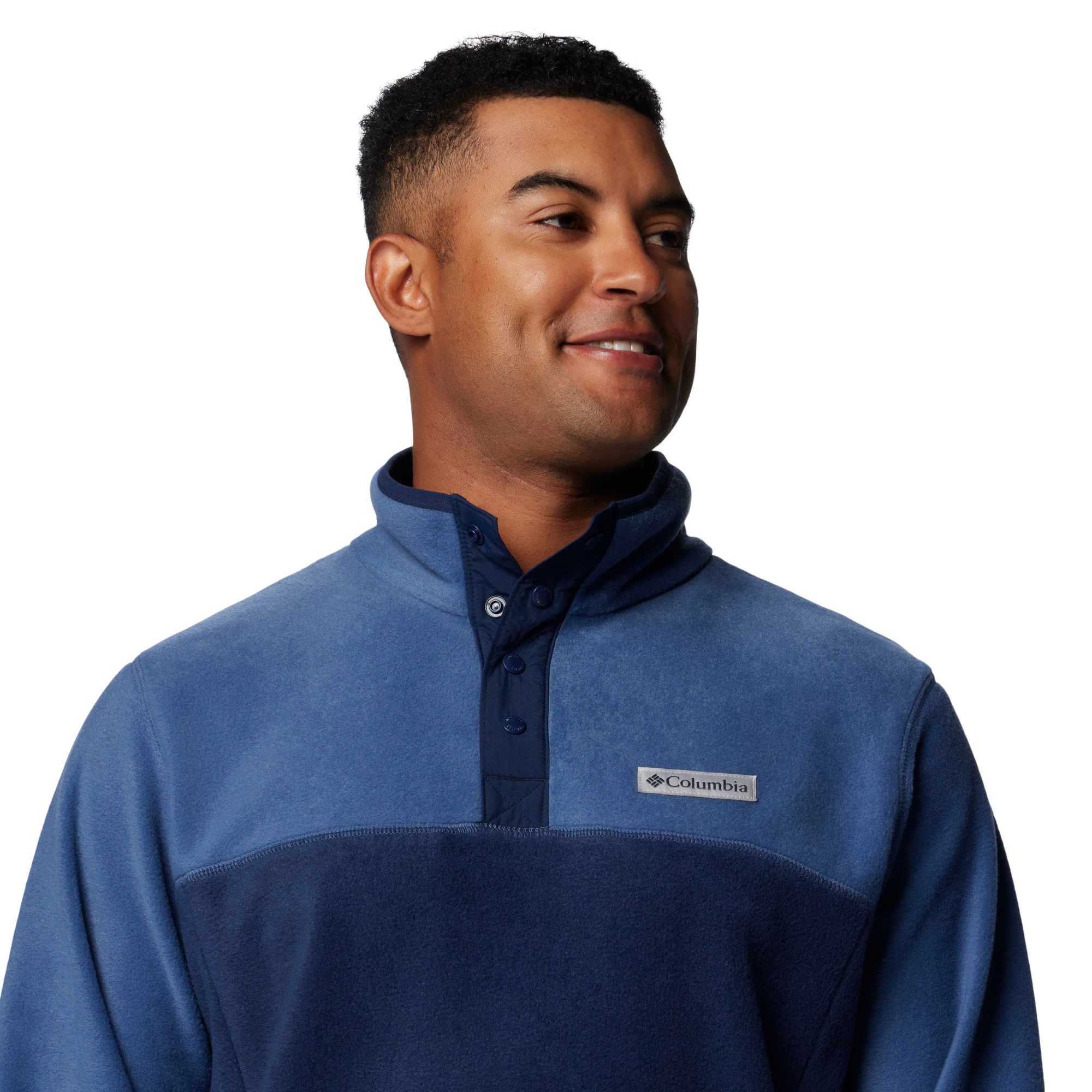 Columbia Men's Steens Mountain Half Snap Fleece Top Collegiate Navy Dark Mountain 465 2097721