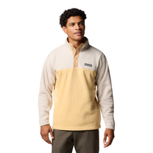 Load image into Gallery viewer, Columbia Men's Steens Mountain Half Snap II Fleece Top (Sand Dune/Dark Stone)