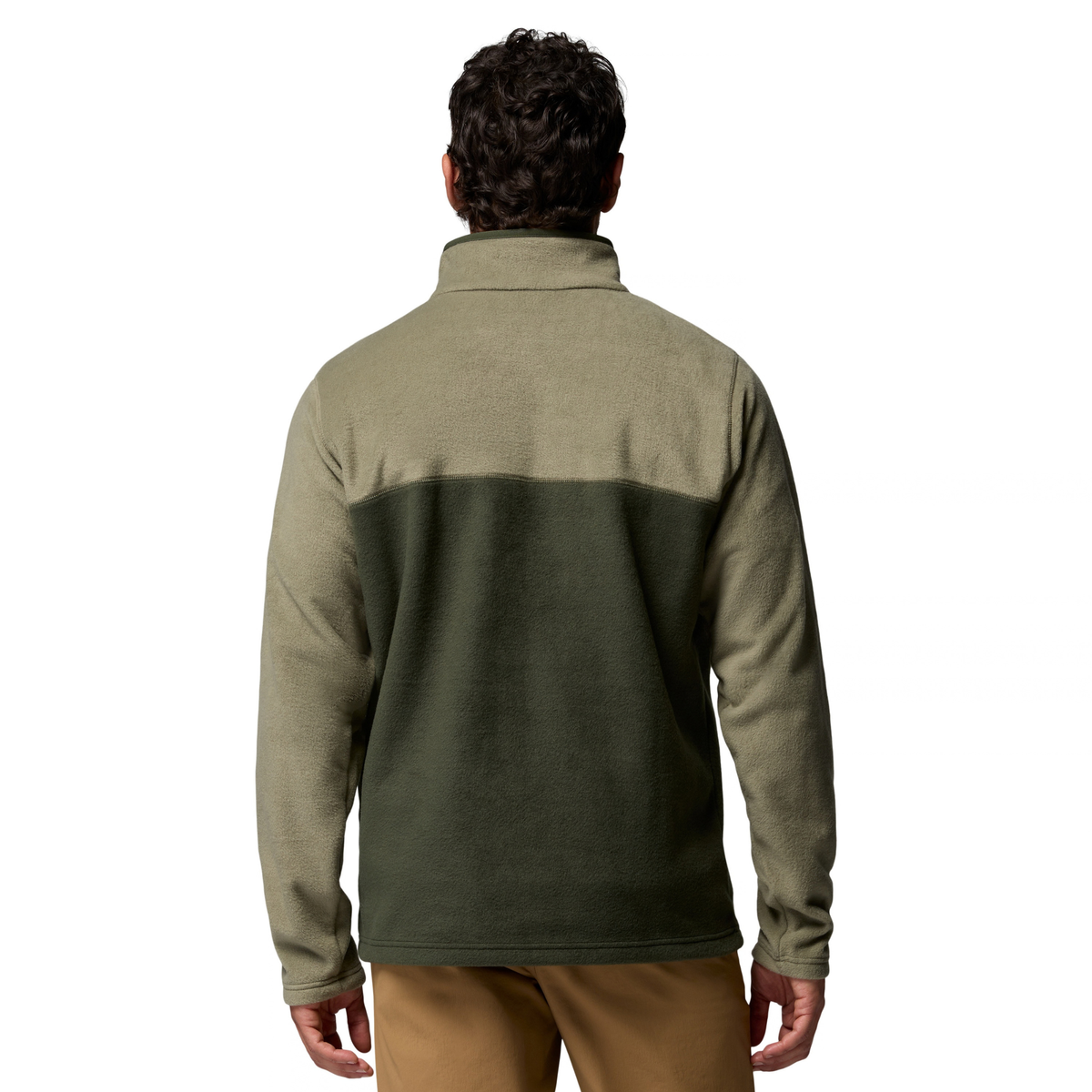 Columbia Men's Steens Mountain II Half Snap Fleece Top (Stone Green/Greenscape)