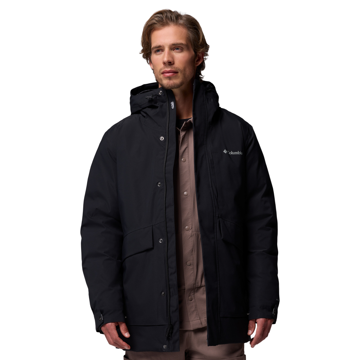 Columbia Men's Street Heights Waterproof Down Insulated Parka (Black)