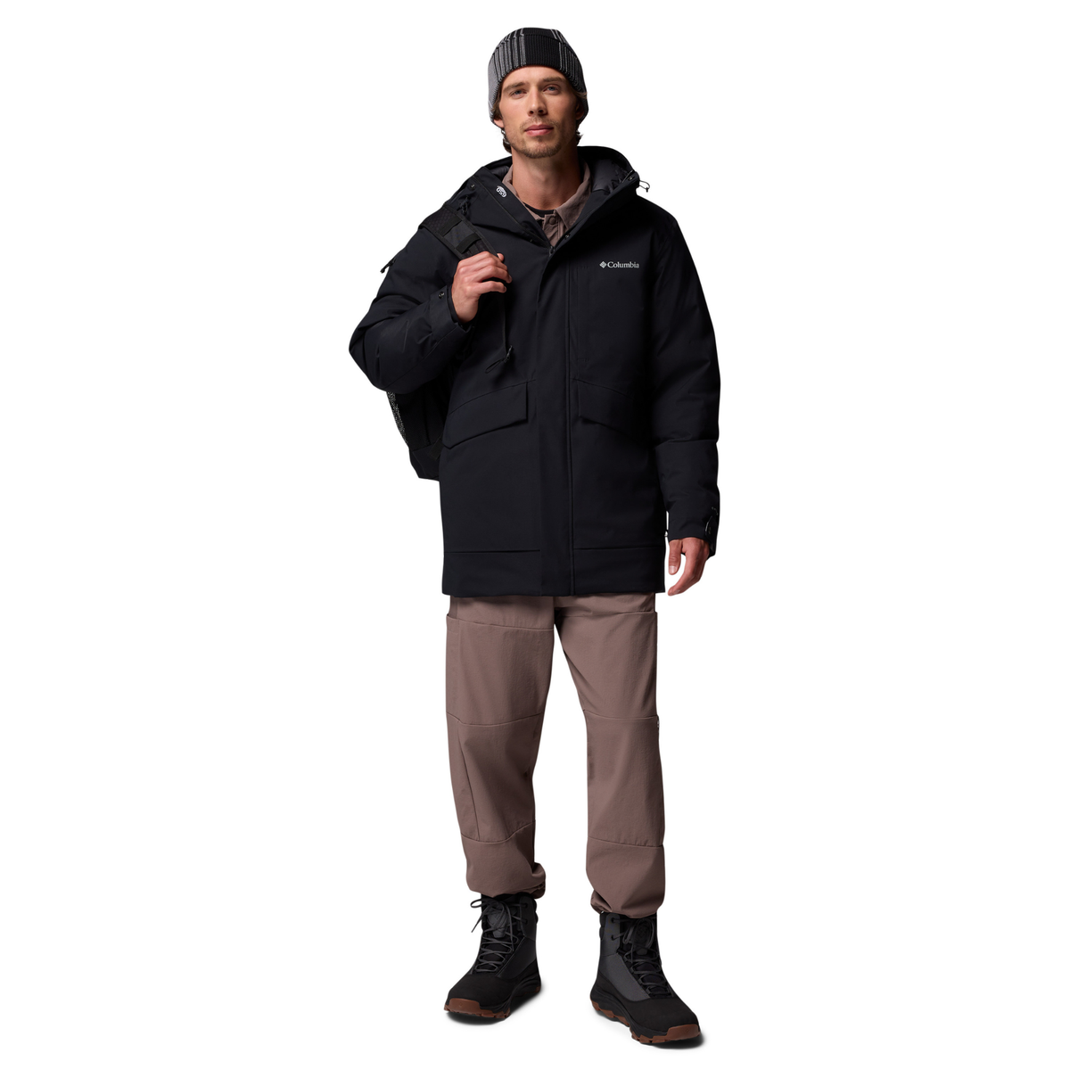 Columbia Men's Street Heights Waterproof Down Insulated Parka (Black)