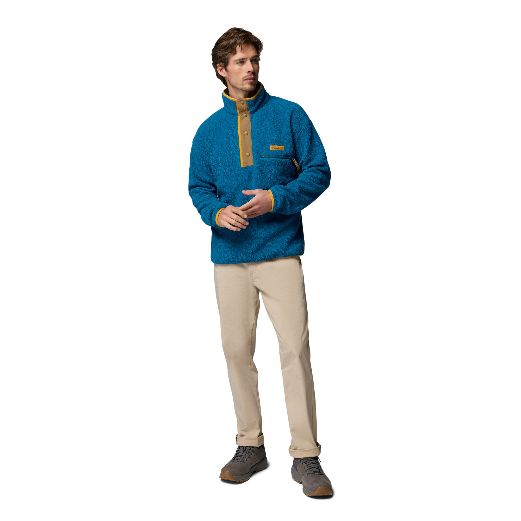 Columbia Men's Helvetia II Half Snap Fleece Top (Phoenix Blue)