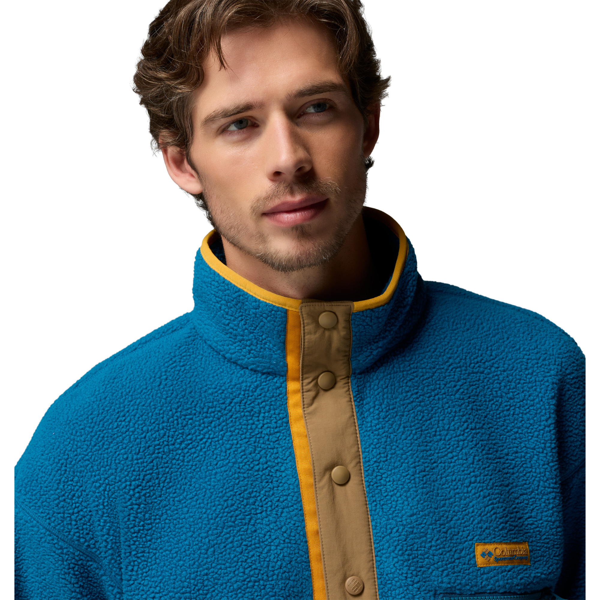 Columbia Men's Helvetia II Half Snap Fleece Top (Phoenix Blue)