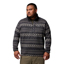 Load image into Gallery viewer, Columbia Men's Sweater Weather Printed Half Zip Fleece Top (Shark KnitKnot)