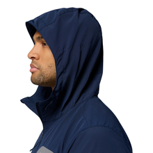 Load image into Gallery viewer, Columbia Men's Tall Heights III Hooded Softshell Jacket (Collegiate Navy/City Grey)