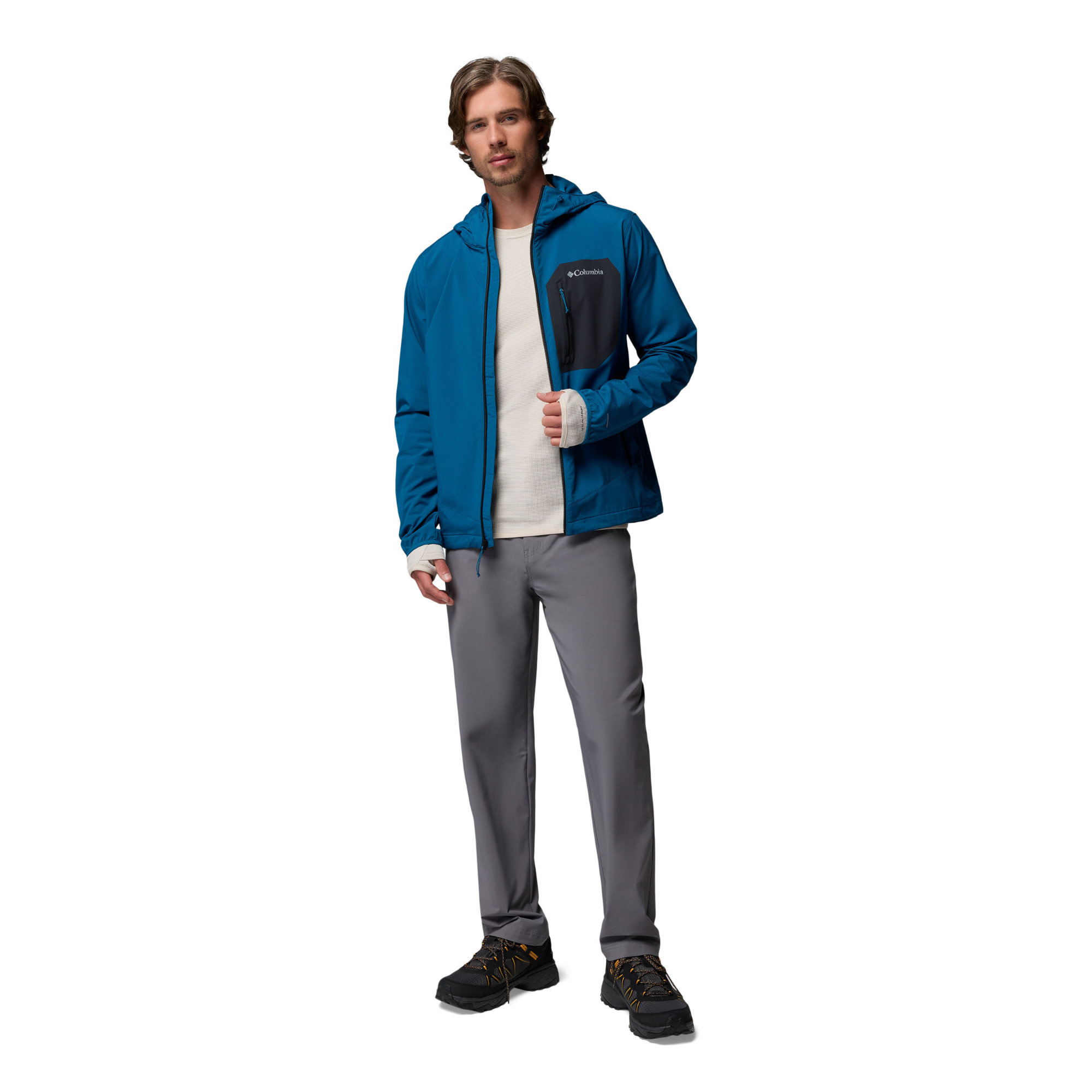 Columbia Men's Tall Heights III Hooded Softshell Jacket Phoenix Blue 442 2155181