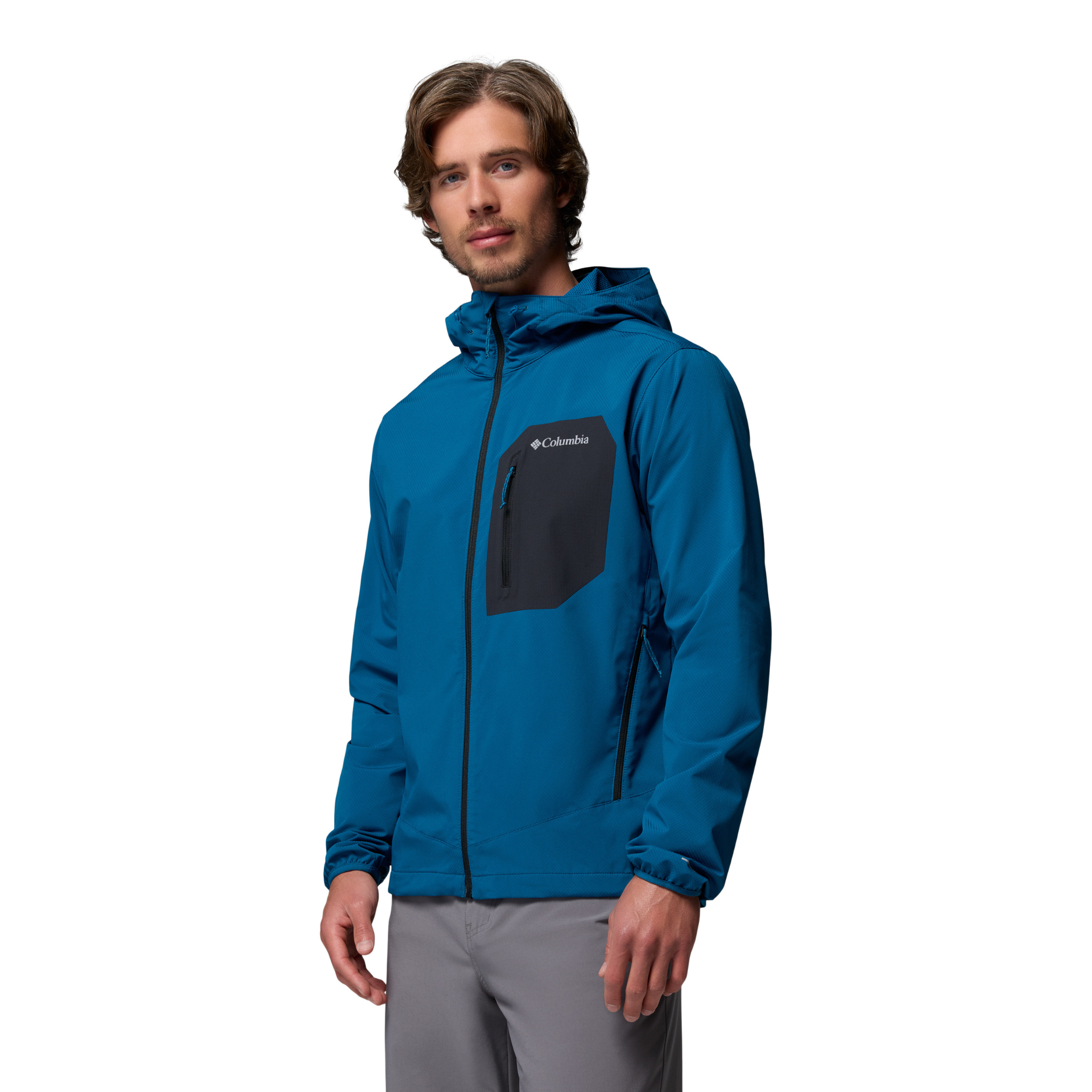 Columbia Men's Tall Heights III Hooded Softshell Jacket Phoenix Blue 442 2155181