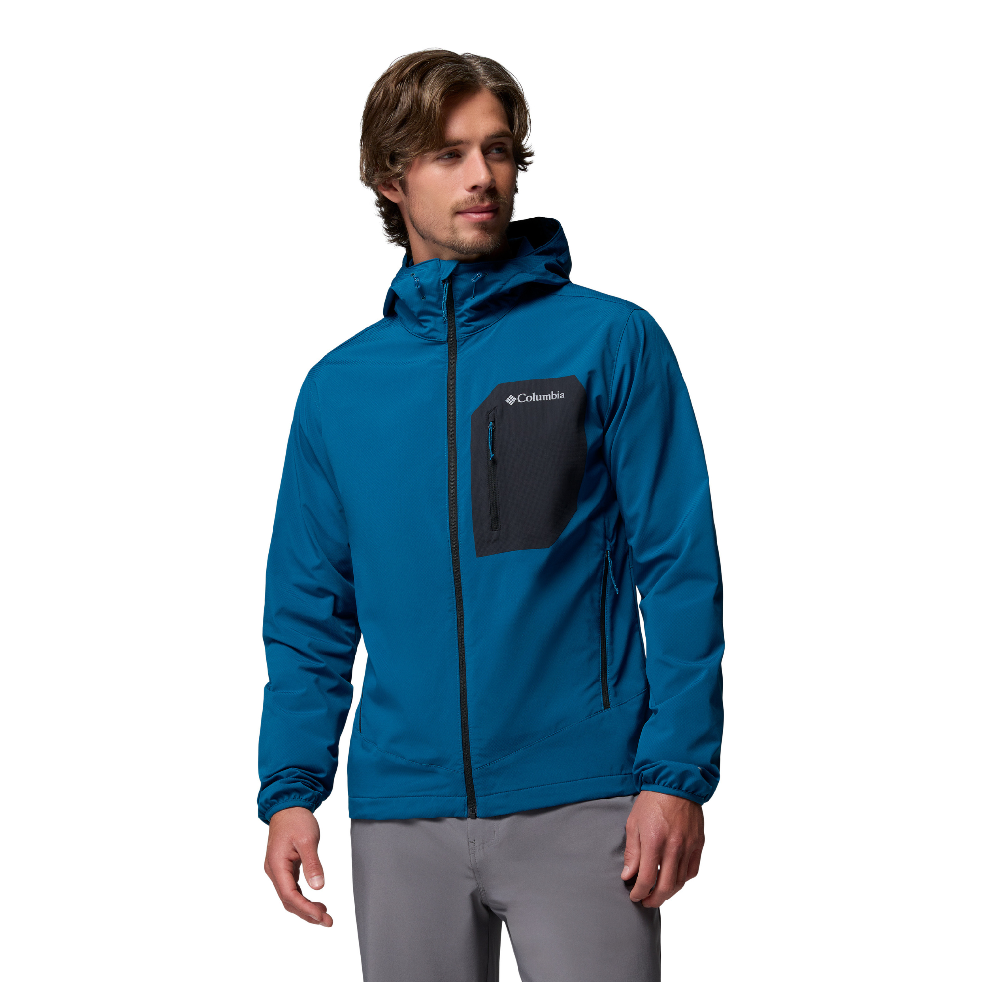 Columbia Men's Tall Heights III Hooded Softshell Jacket Phoenix Blue 442 2155181