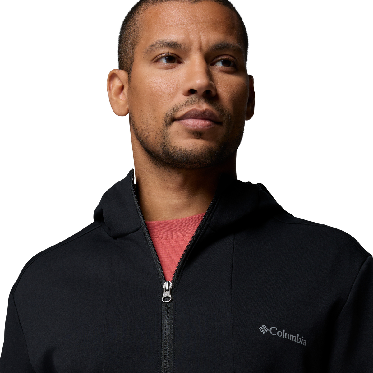 Columbia Men's Tech Spacer Hooded Full Zip Fleece (Black)