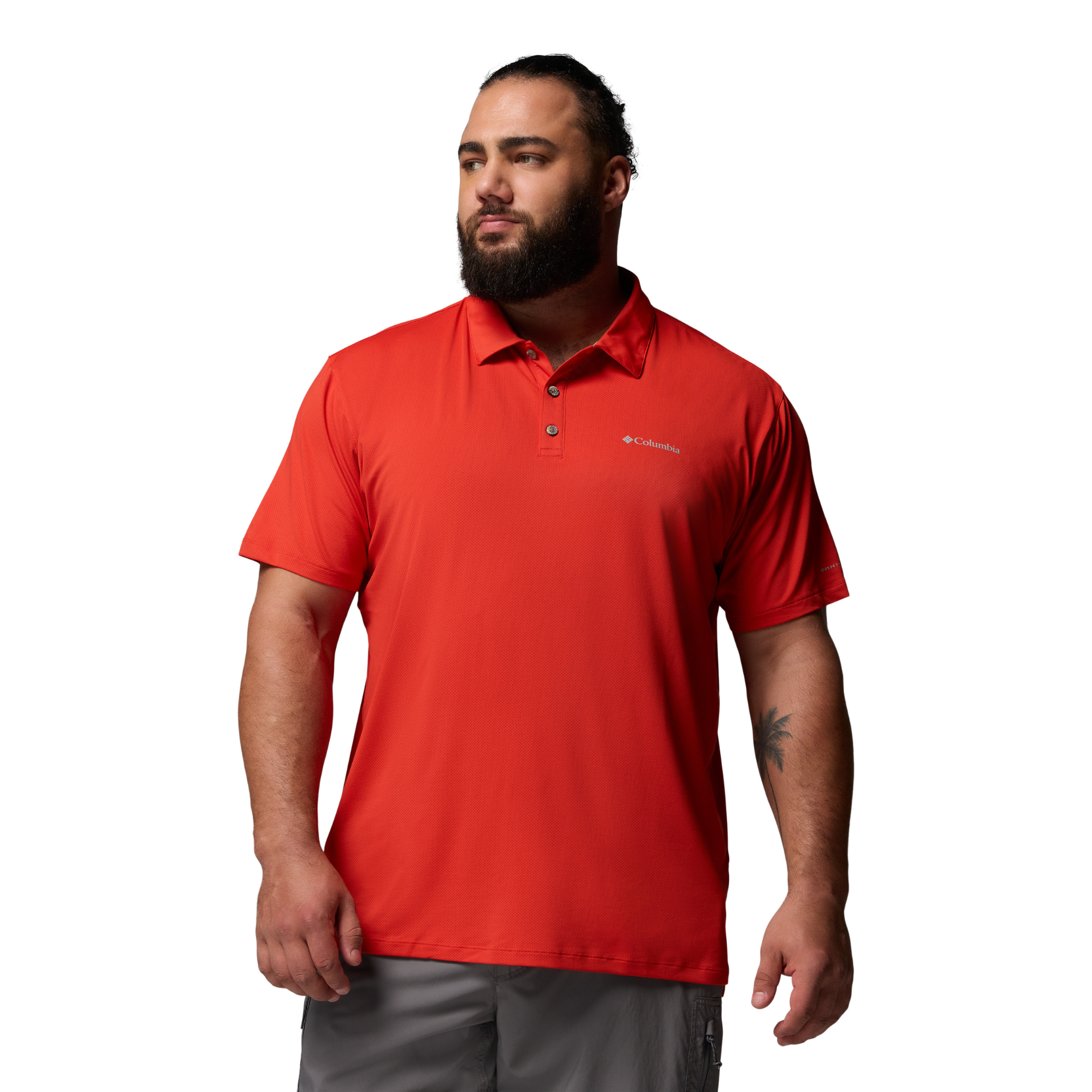 Columbia Men's Tech Trail Utility Technical Polo Shirt (Super Sonic)