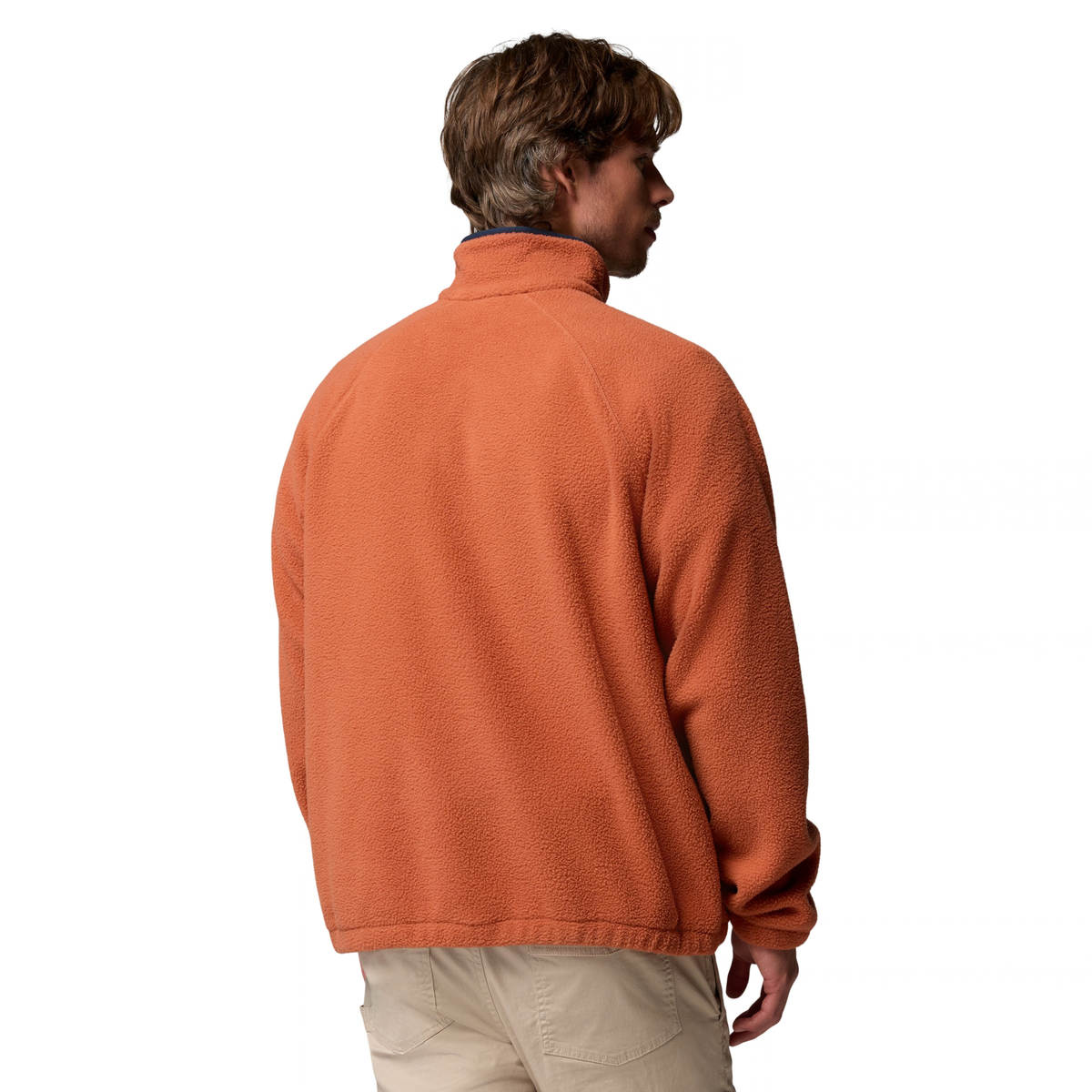 Columbia Men's Timber Crest MTR Sherpa Half Zip Fleece Top (Teak Brown)
